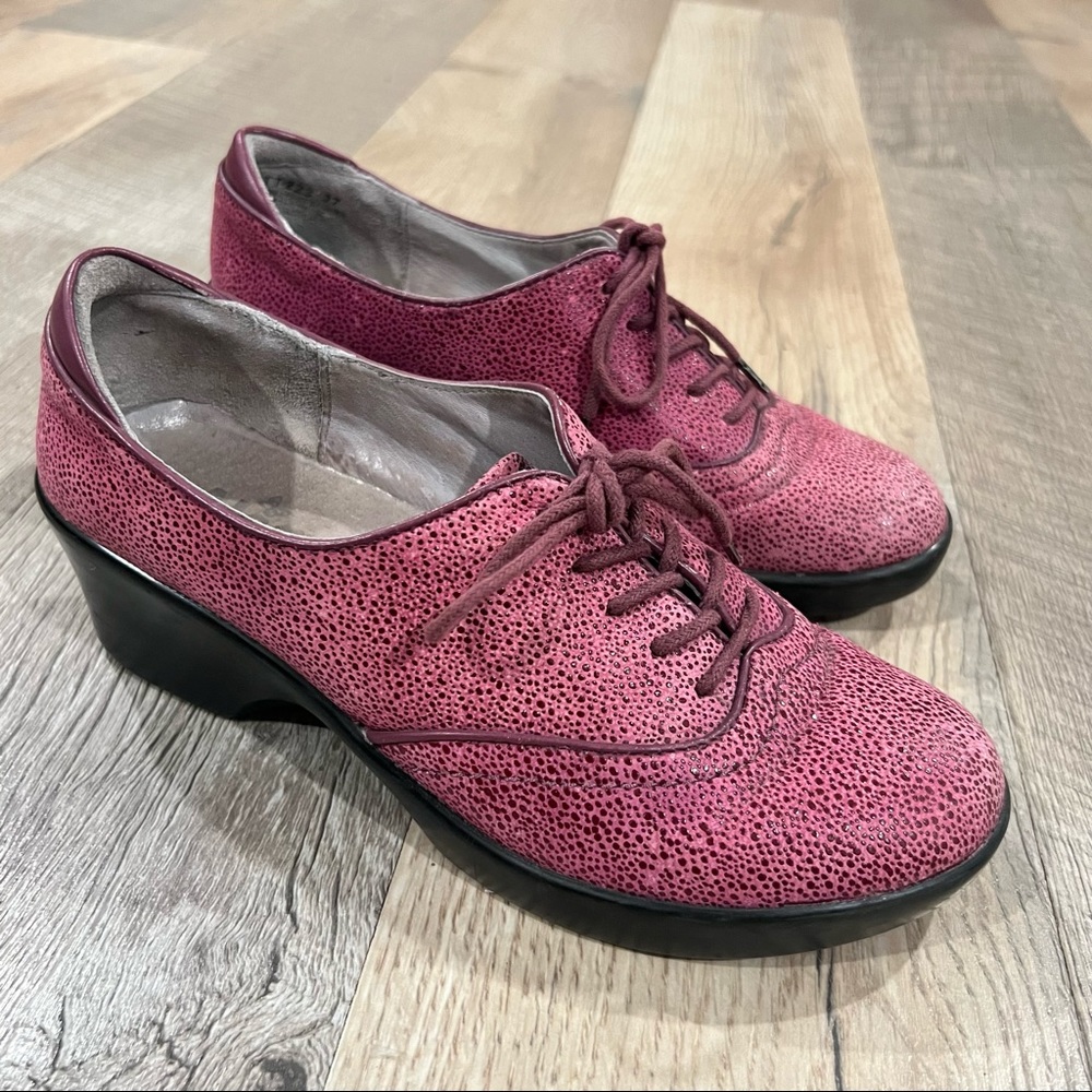 Alegria Women Shoe Etta Berry Gleam Size EUR 37 Oxford Leather Lace